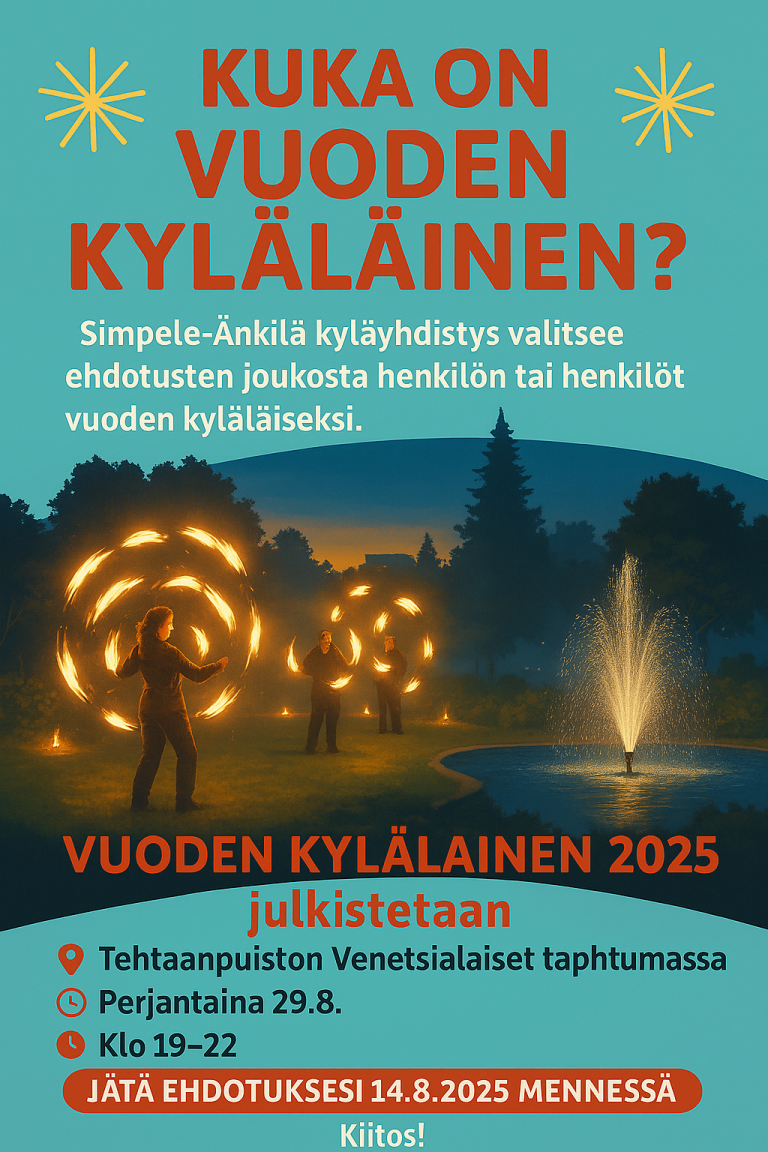 KUKA ON VUODEN KYLÄLÄINEN 2025?