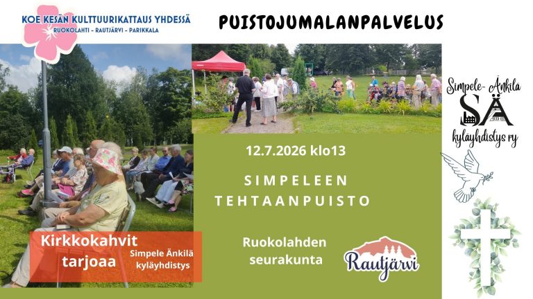 Simpeleen Tehtaanpuisto-Puistojumalanpalvelus