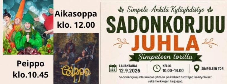 Sadonkorjuujuhla Simpeleen torilla